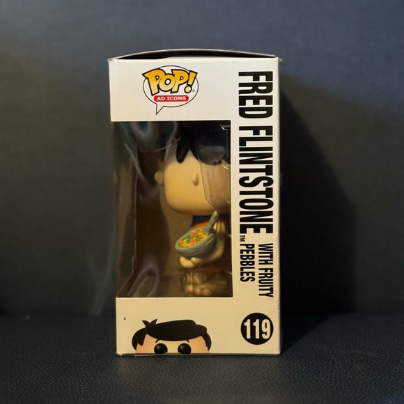 Funko POP! Ad Icon Branded Items: Collectable Fred Flintsone Fruity Pebbles #119 - Picture 2 of 5